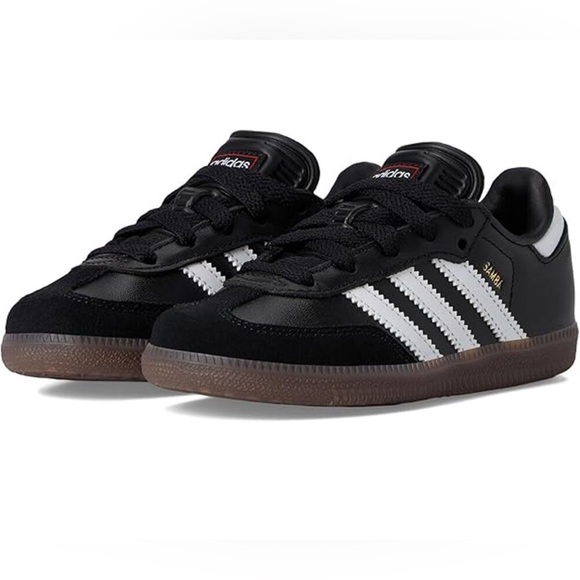Adidas Sambas Black and White youth size 3.5 - Picture 1 of 6